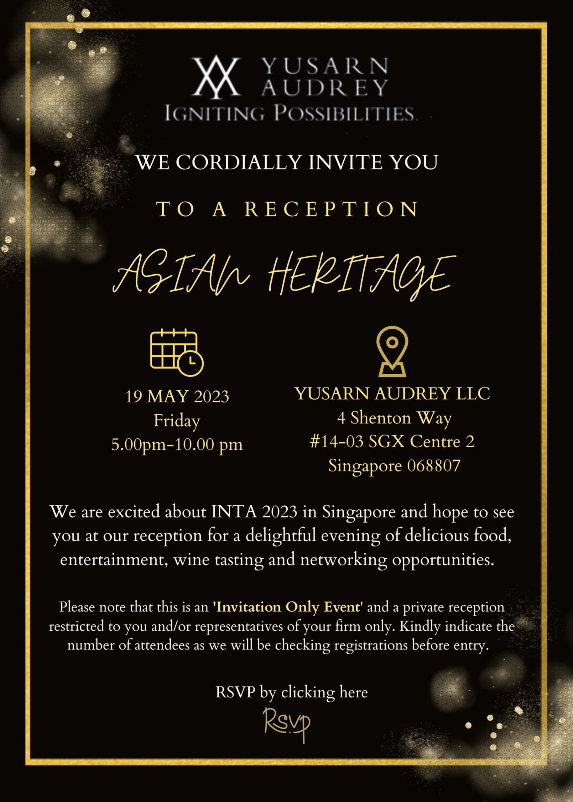"Celebrating Asian Heritage" at INTA 2023 Yusarn Audrey
